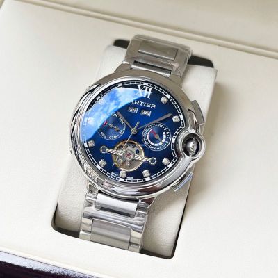 Cartier Automatic Movement 44*12MM 316L Steel Men's Fashion Leisure Watch